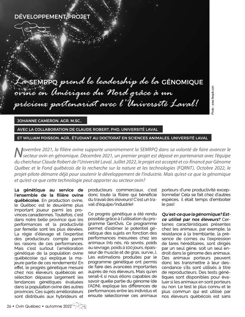thumbnail of texte génomique ovin Qc 2022